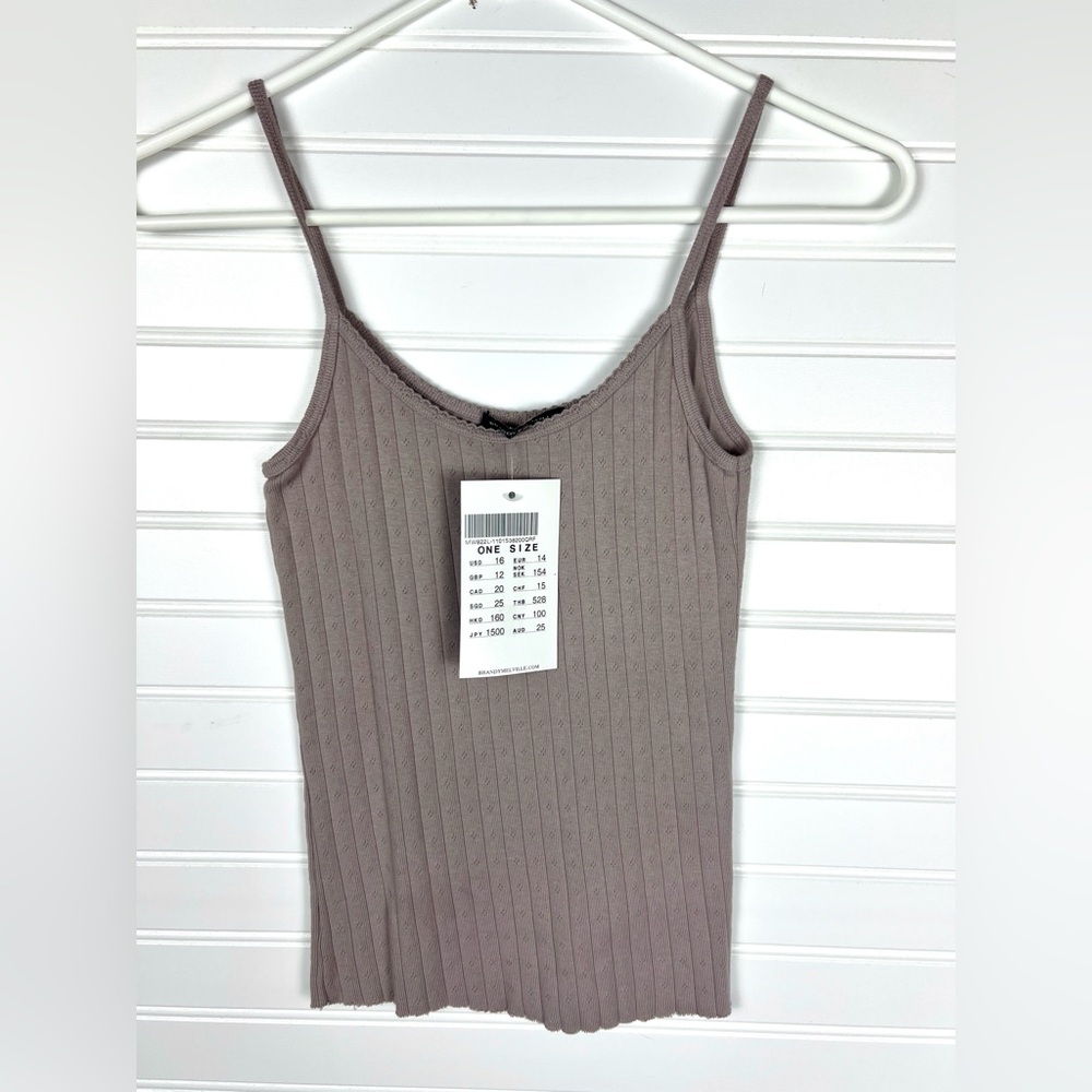 Brandy Melville Ribbed Camisole - Light Purple